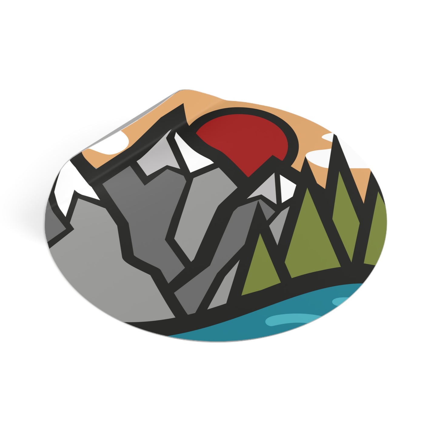 Nature Round Vinyl Stickers