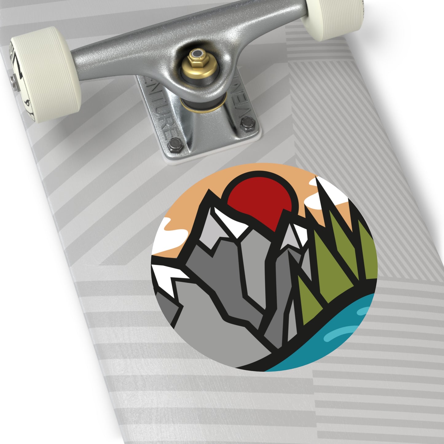 Nature Round Vinyl Stickers