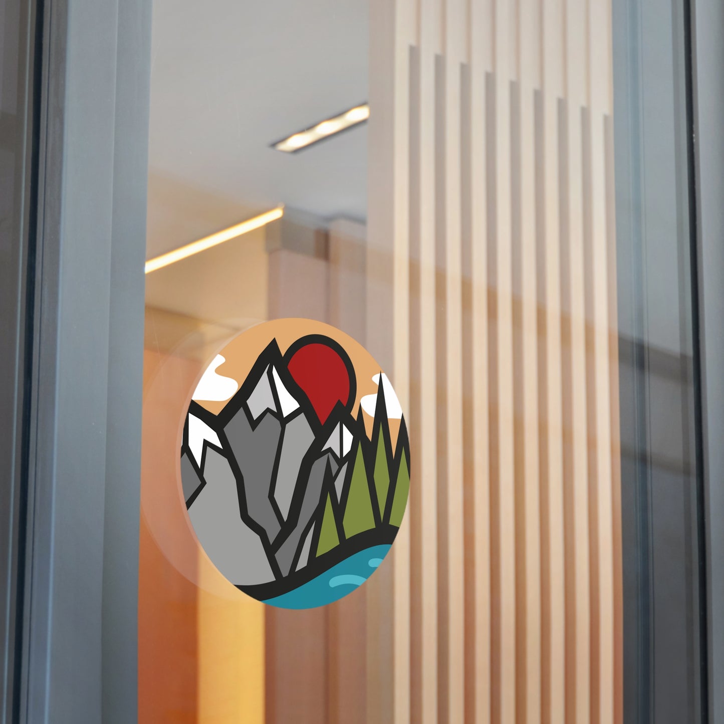 Nature Round Vinyl Stickers