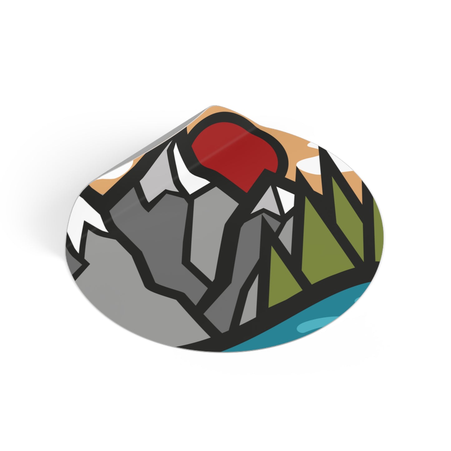 Nature Round Vinyl Stickers