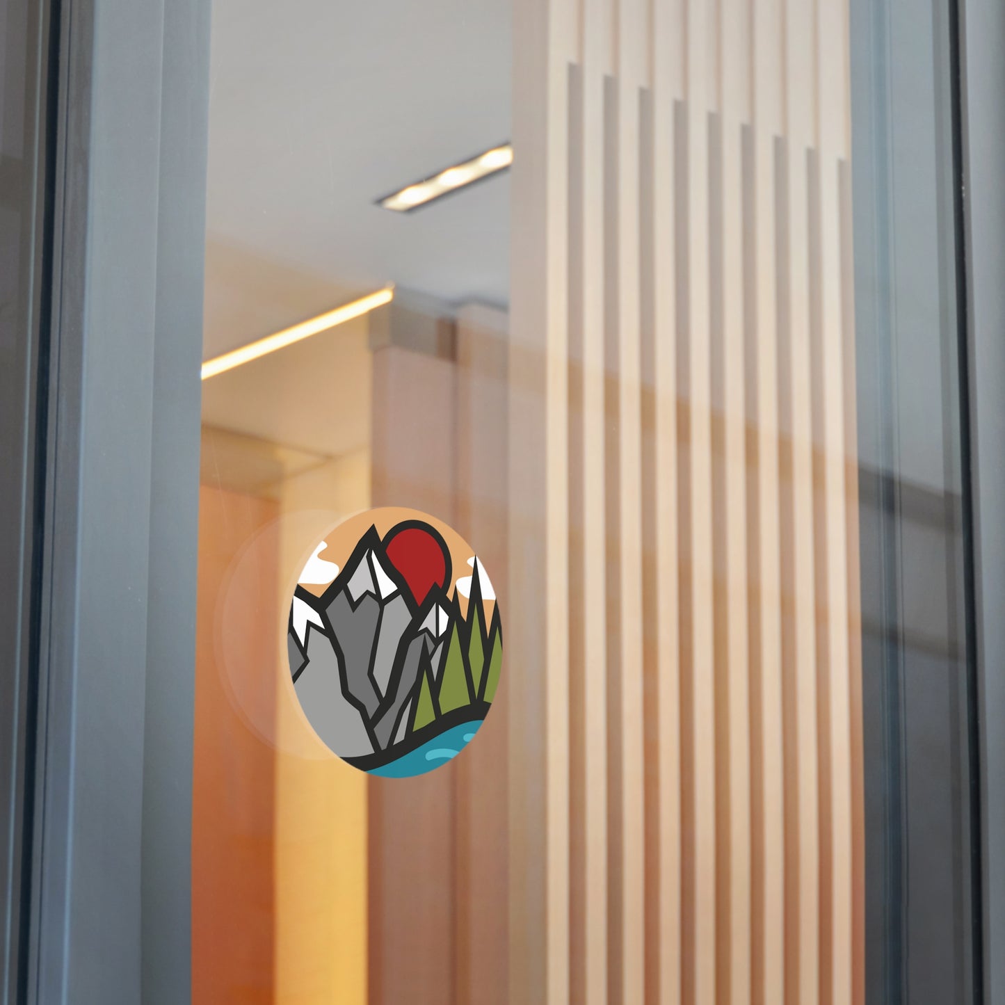 Nature Round Vinyl Stickers