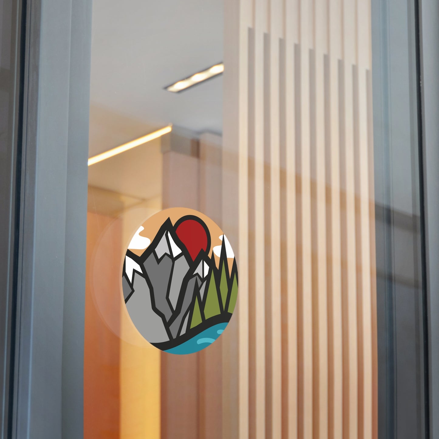 Nature Round Vinyl Stickers