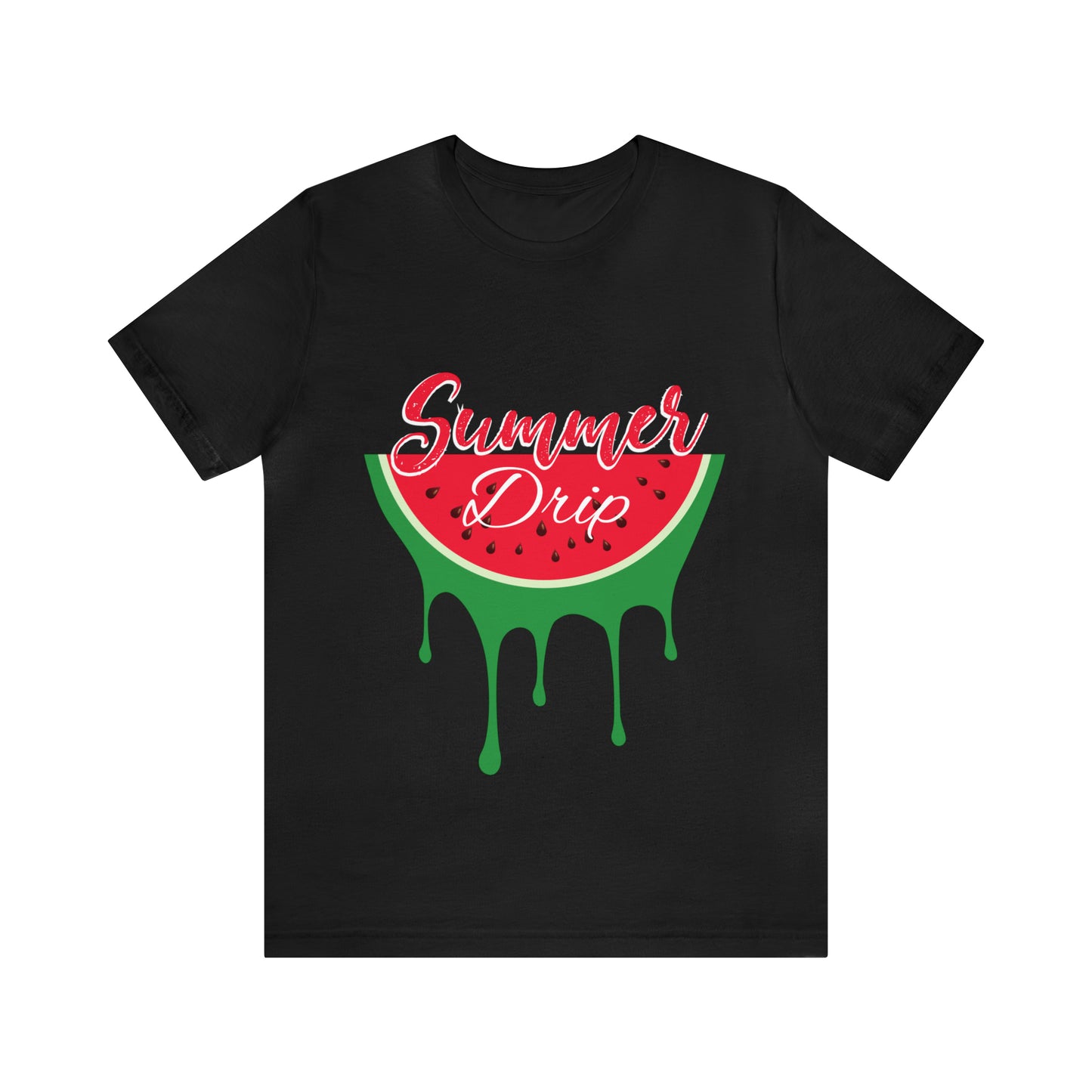 Summer Drip Watermelon Unisex Jersey Short Sleeve Tee