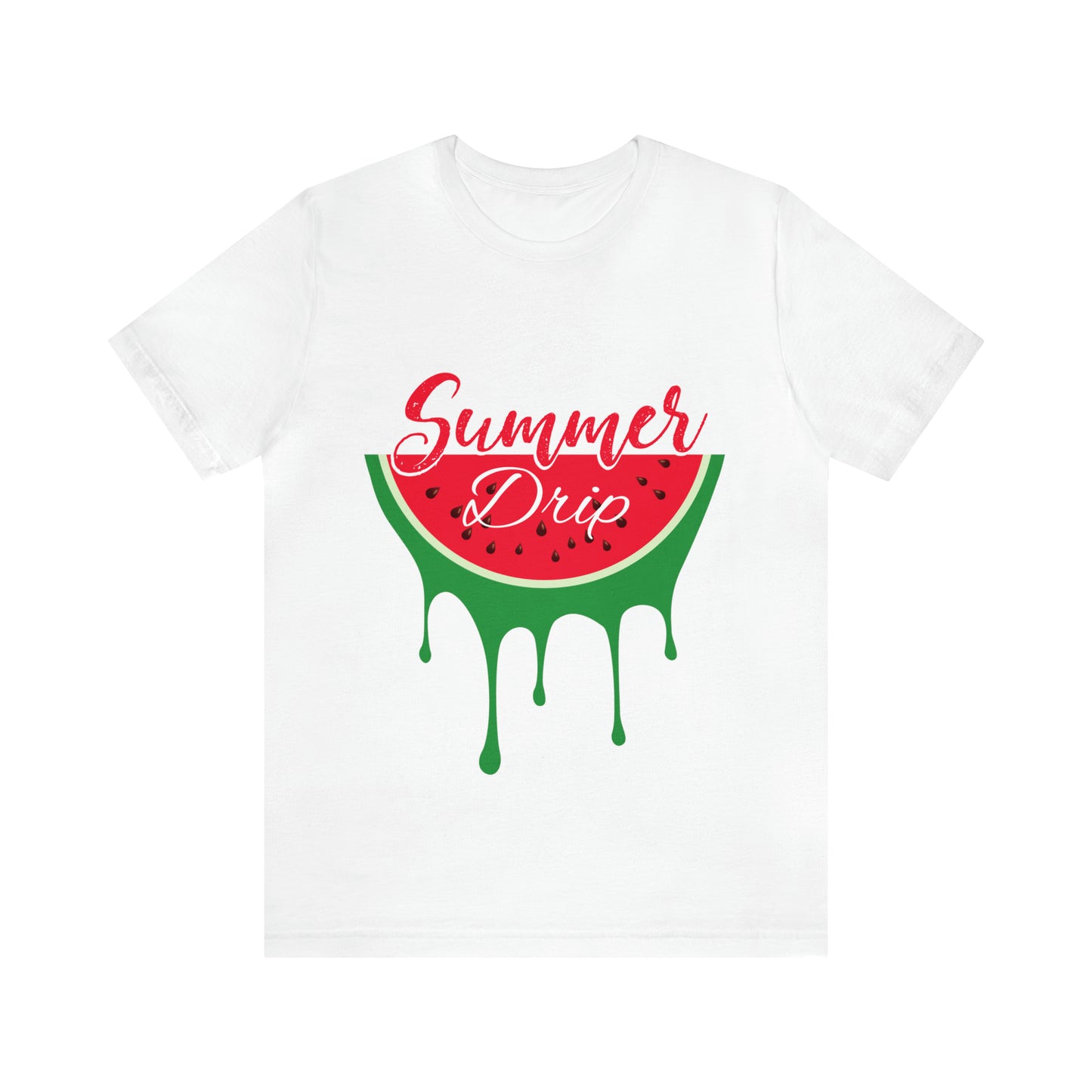 Summer Drip Watermelon Unisex Jersey Short Sleeve Tee